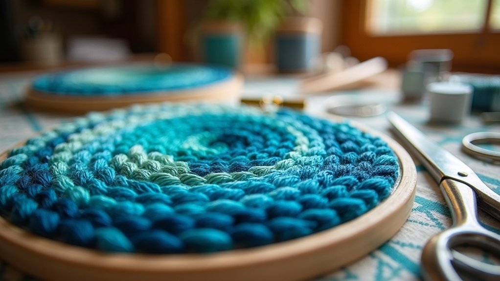 creating gradients in embroidery