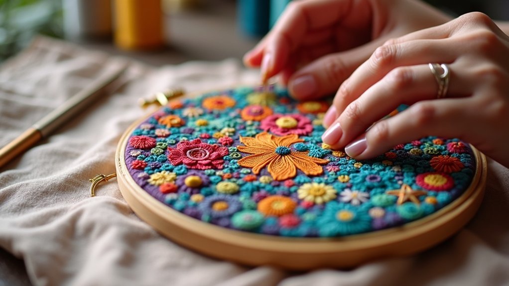 creative embroidery stitch combinations