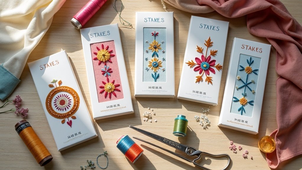 embroidery bookmark crafting kits