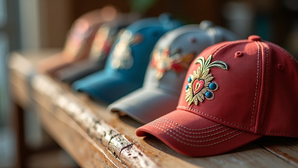 embroidery cap backing options