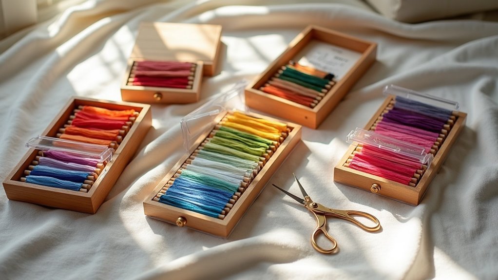 embroidery floss organization solutions