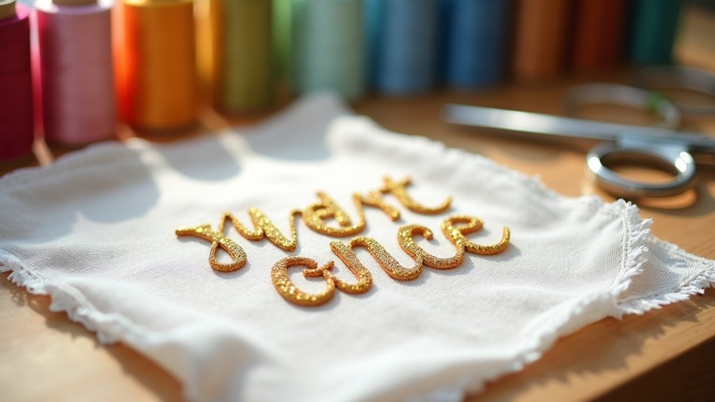 embroidery letter outlining techniques