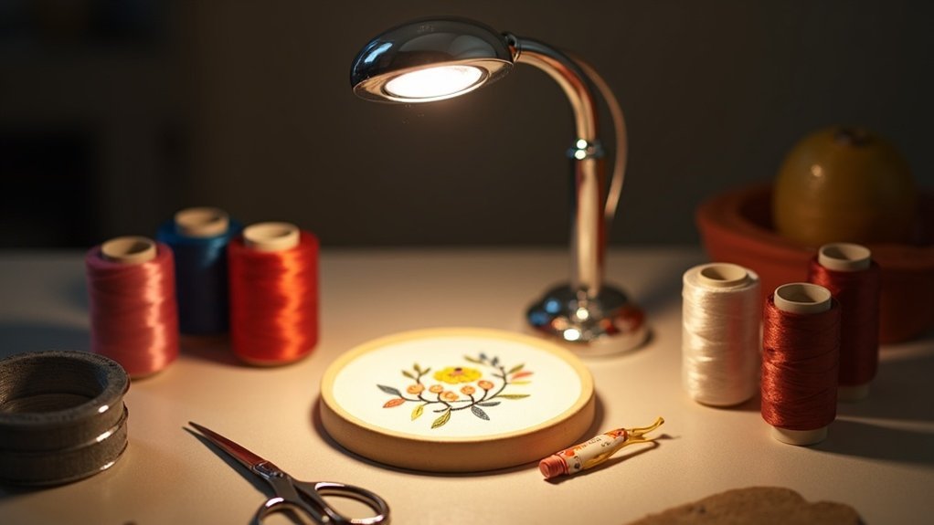 embroidery magnifying lamp guide