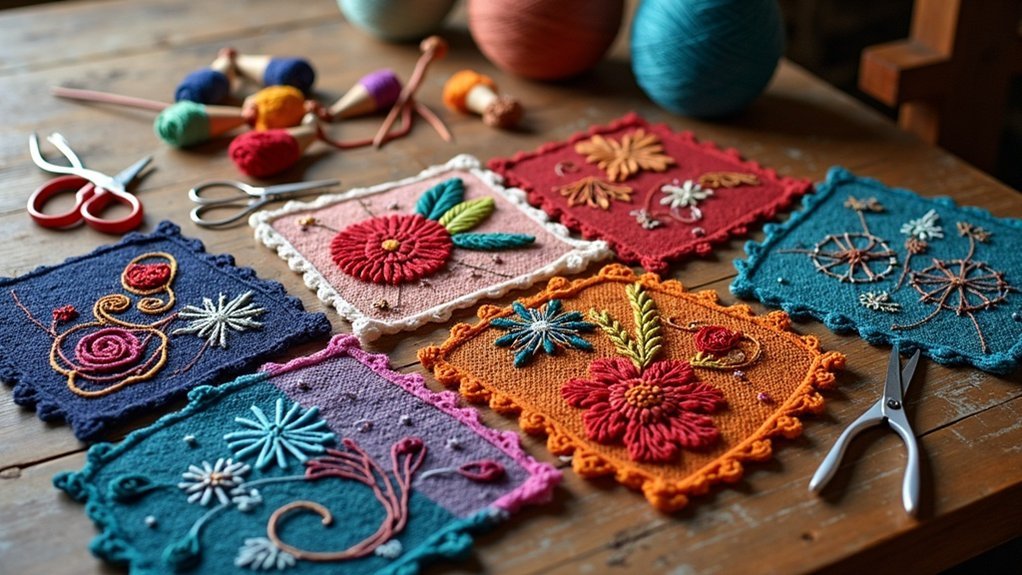 embroidery punch needle cloths