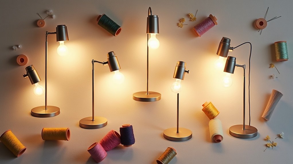 embroidery stand clamp lights