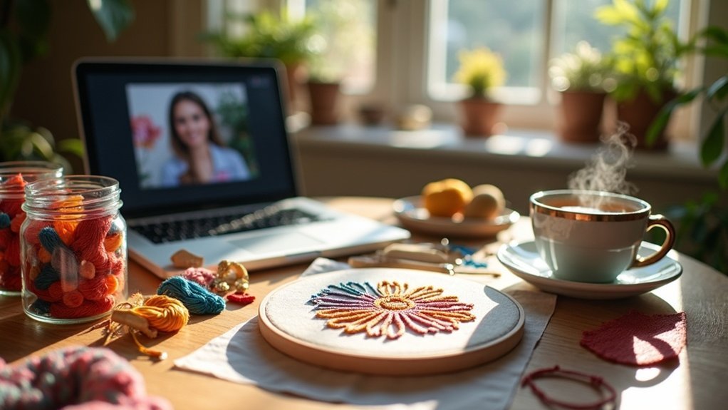 embroidery stitch along guide