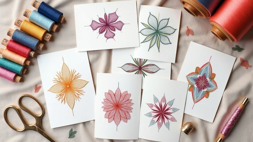 embroidery stitch card recommendations