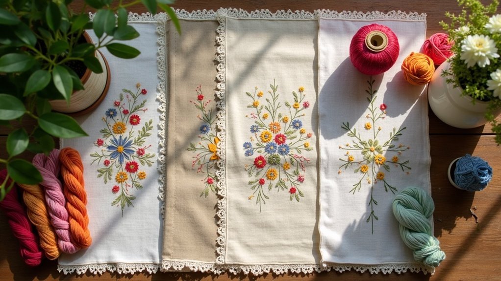 embroidery table runner kits