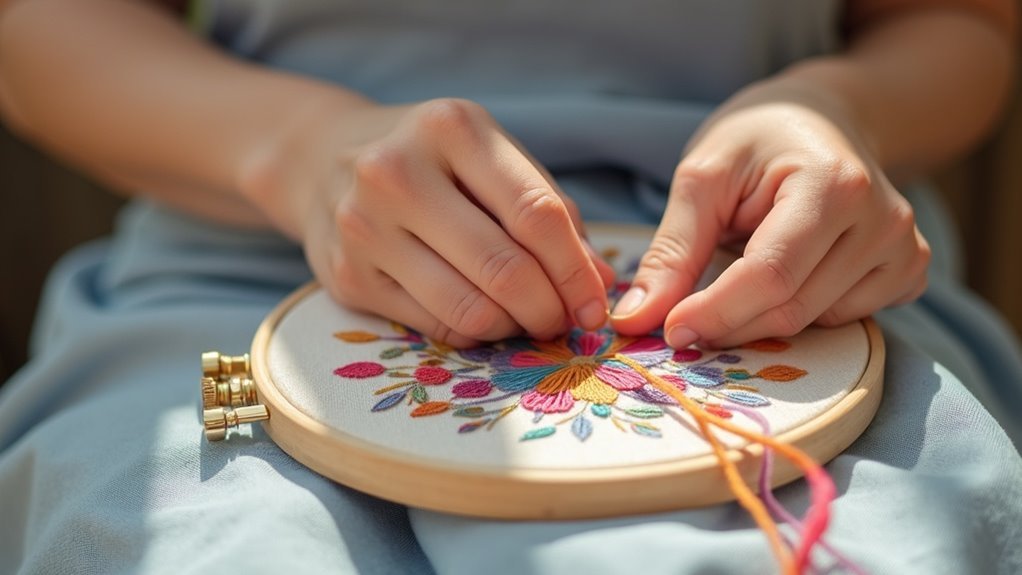 embroidery techniques without knots