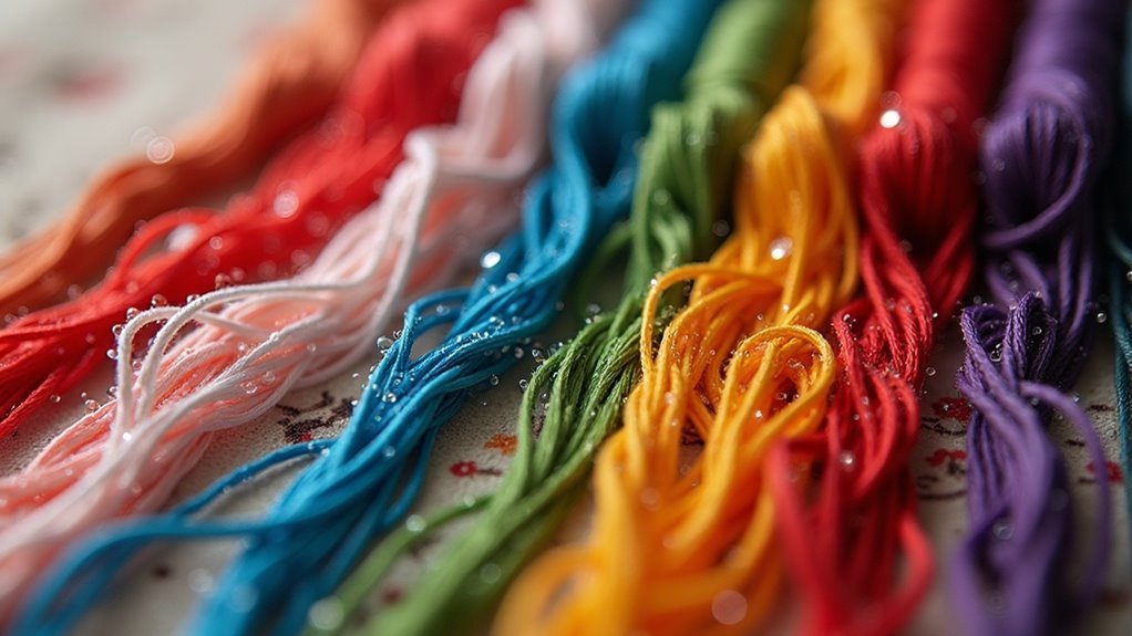 embroidery thread color bleeding