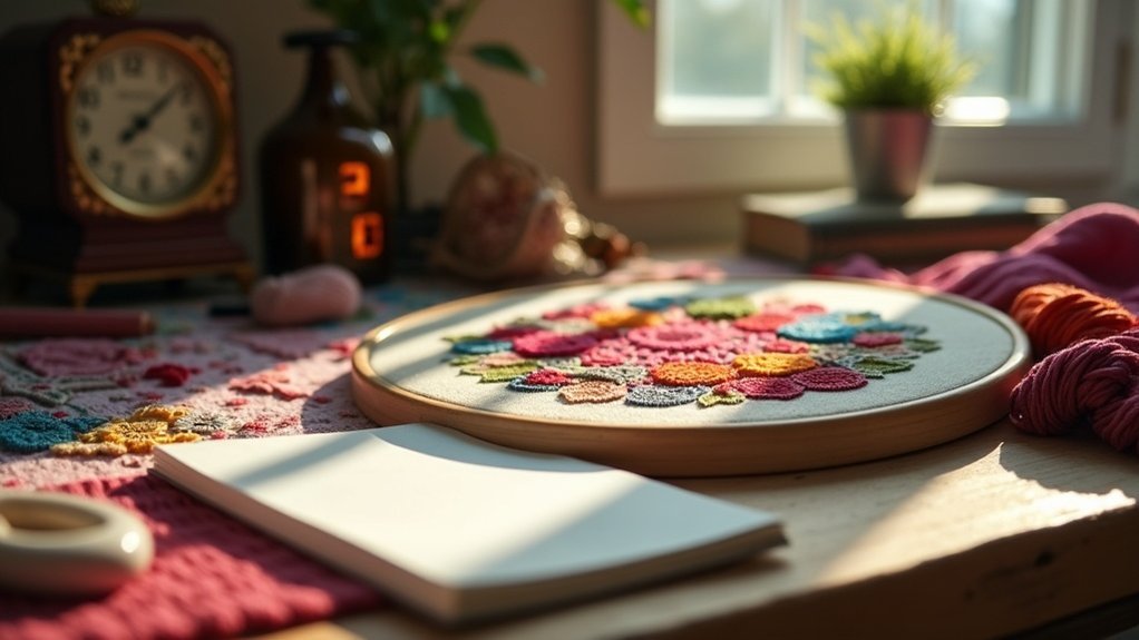 embroidery time and stitches