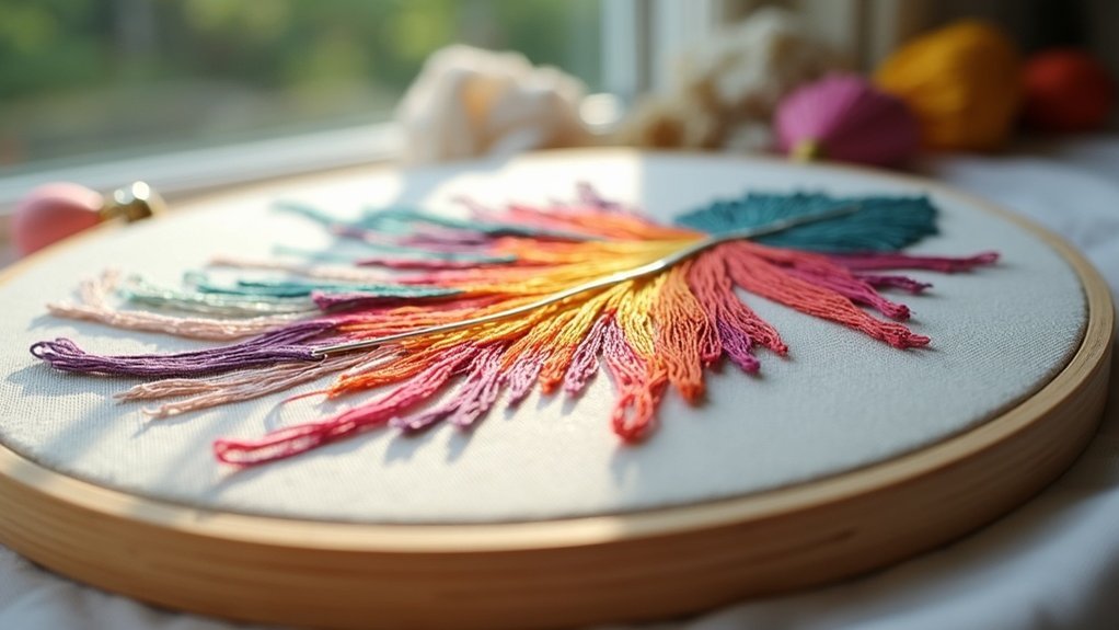 feather stitch embroidery technique