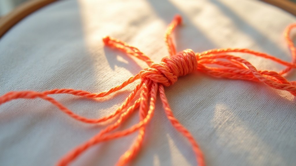 finish embroidery smoothly
