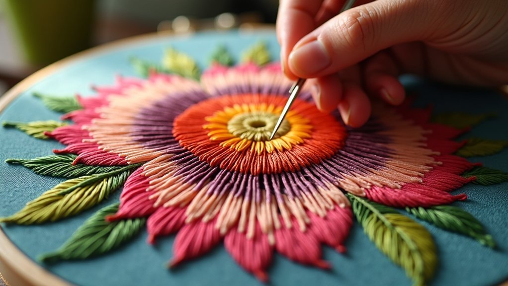 long and short stitch techniques