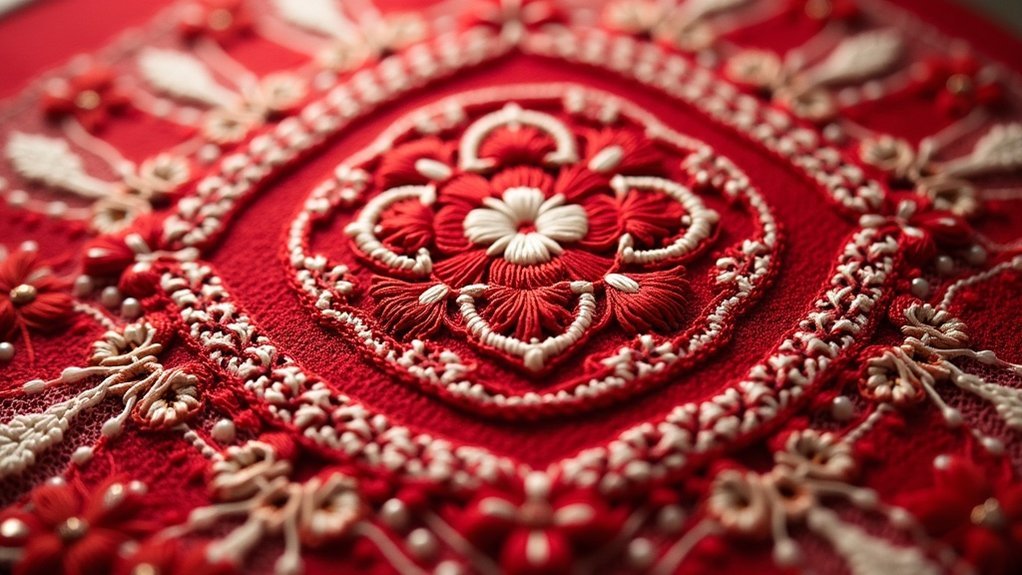 norwegian hardanger embroidery traits