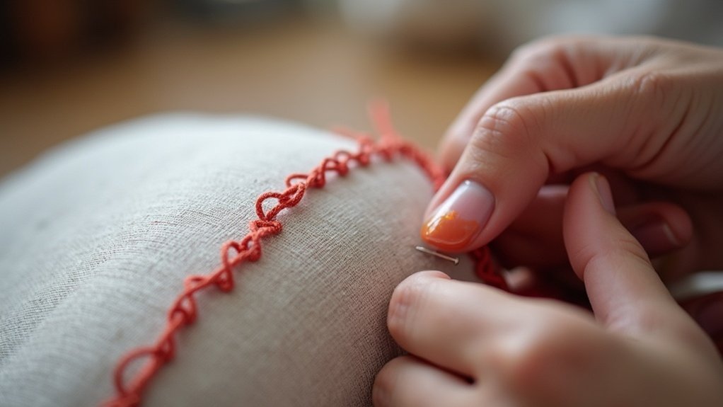 overcast fabric edges tutorial