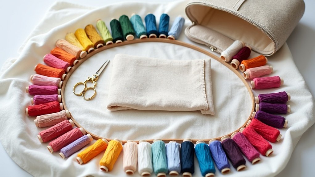 pack embroidery securely for travel