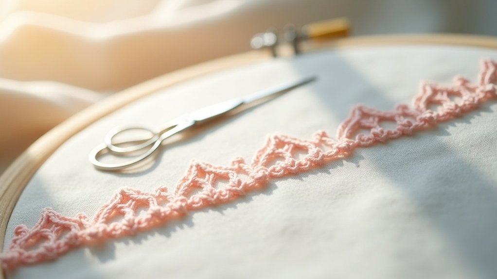picot stitch embroidery technique