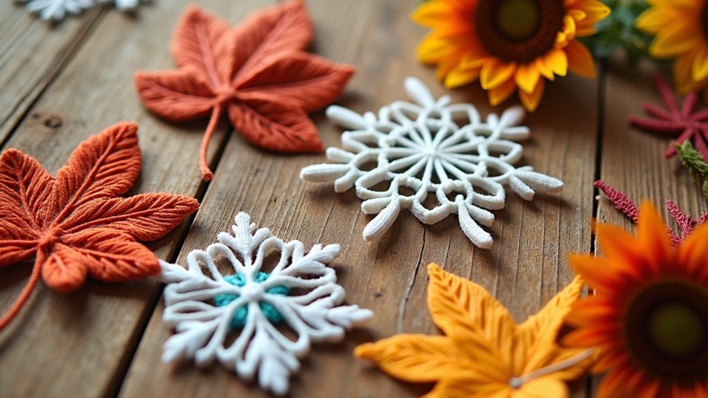 selecting seasonal embroidery motifs