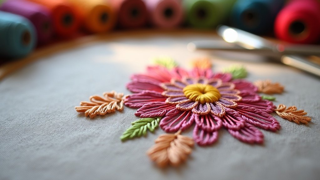 smooth satin stitch technique