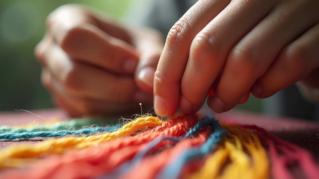 tangle free embroidery floss threading