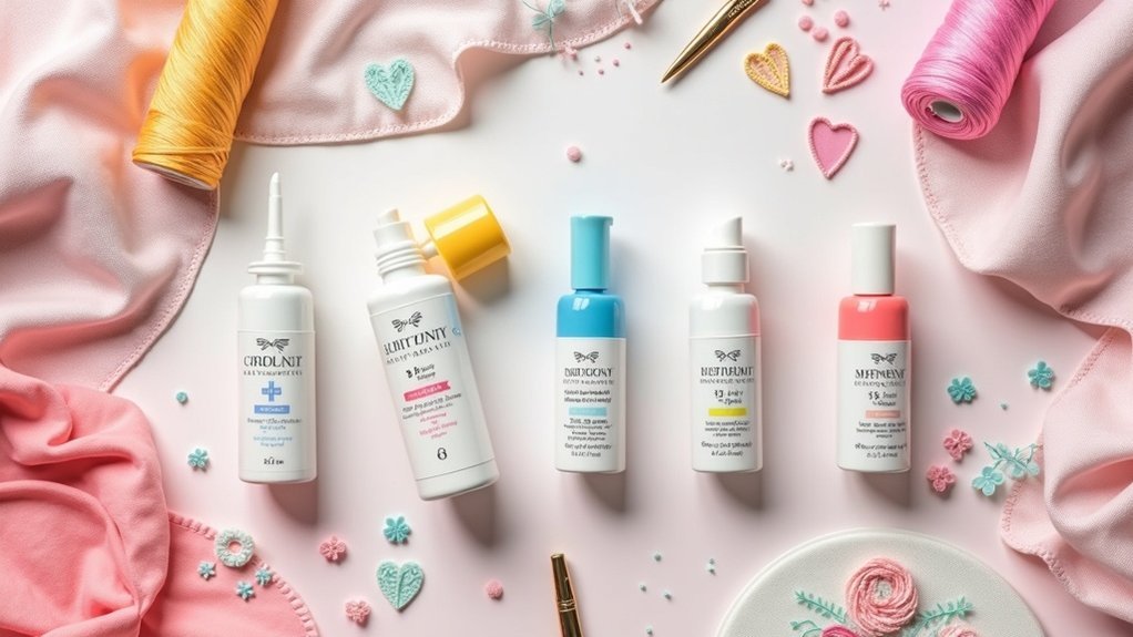temporary adhesives for embroidery