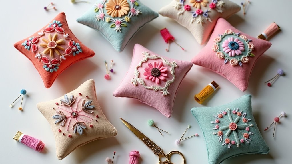 top embroidery pin cushions