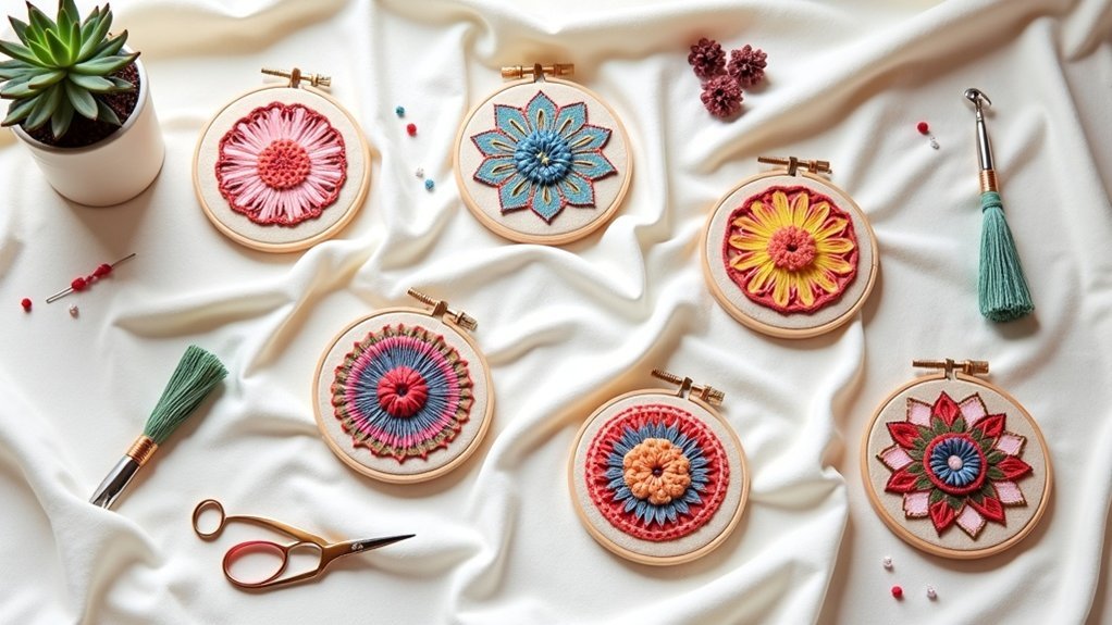 unique embroidery coaster kits