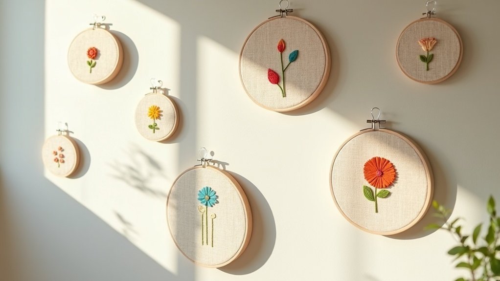 wall safe embroidery hanging techniques
